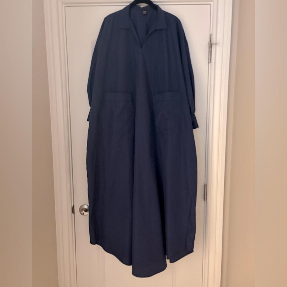 Navy Blue Kaftan Dress